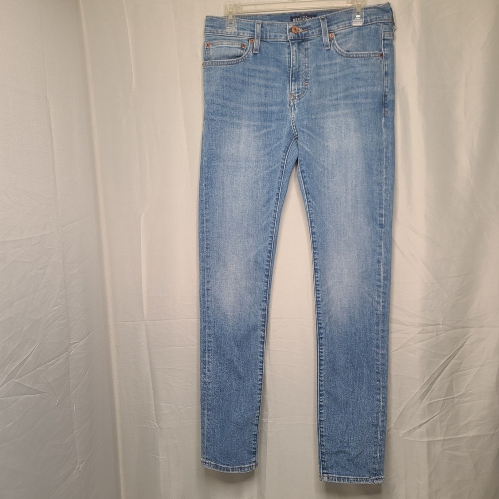 J.Crew Mercantile Flex Slim Jeans Mens 30x32‎ Light Blue Stretch Denim Preppy